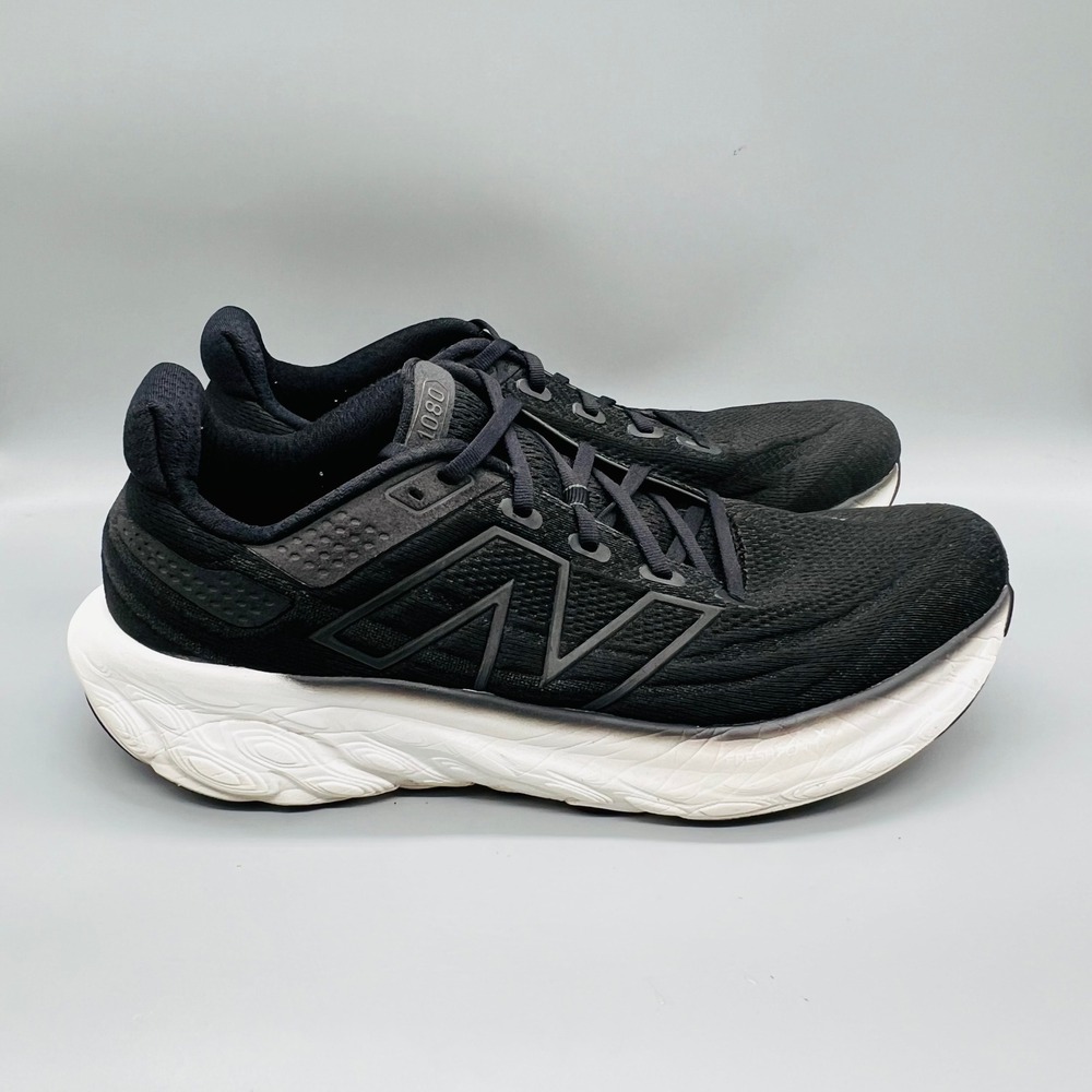 New Balance Shoes Mens 15 Black Fresh Foam X 1080 Running Athletic Sneakers